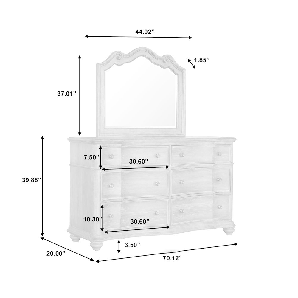 Weston Hills Dresser Mirror. Picture 8