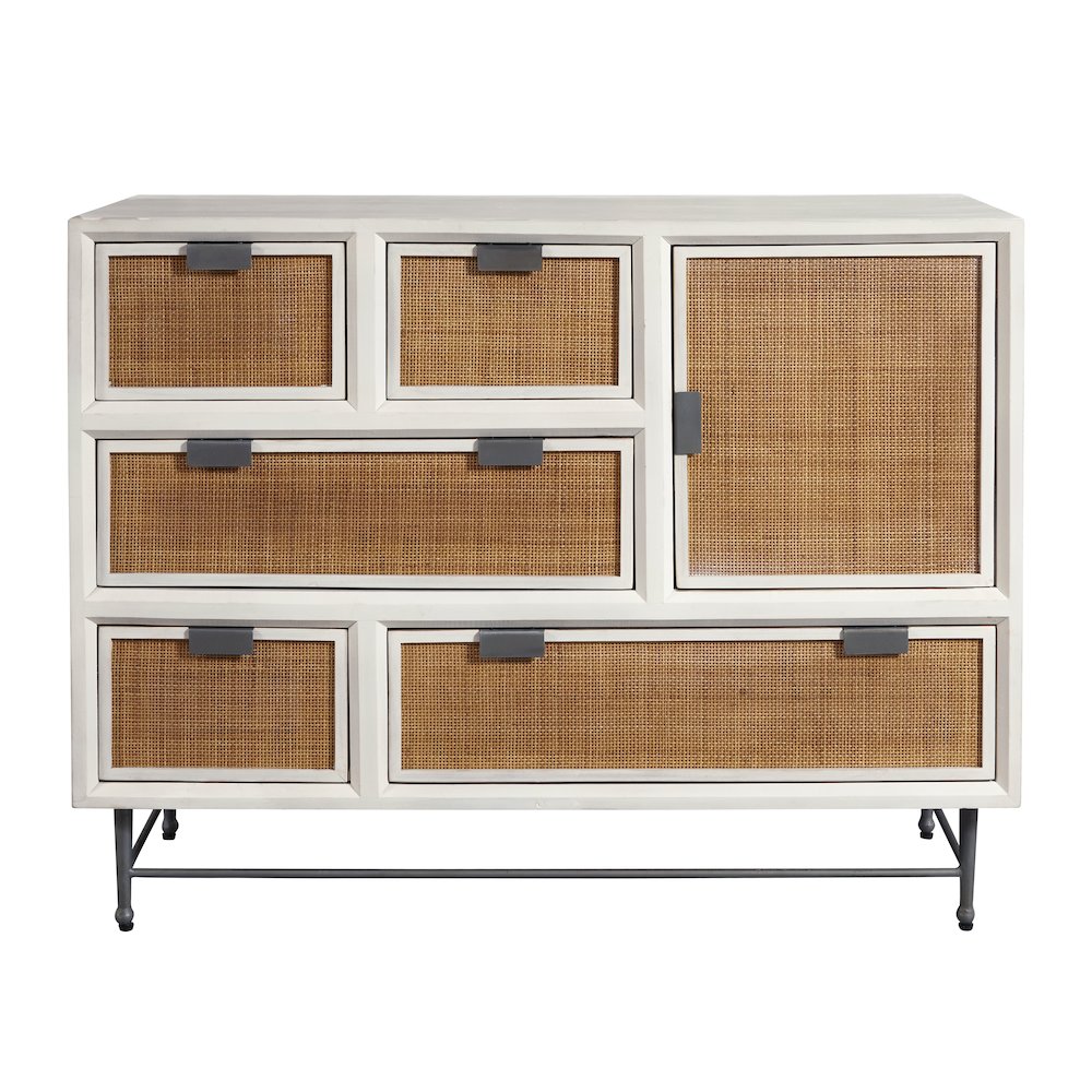 5-Drawer Accent Chest with Cabinet. Picture 2