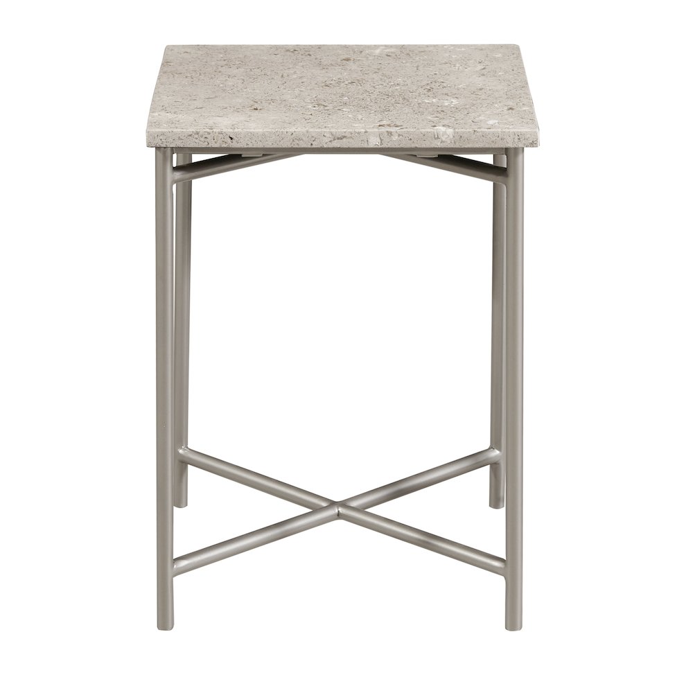 Small Stone Top Nesting table. Picture 2