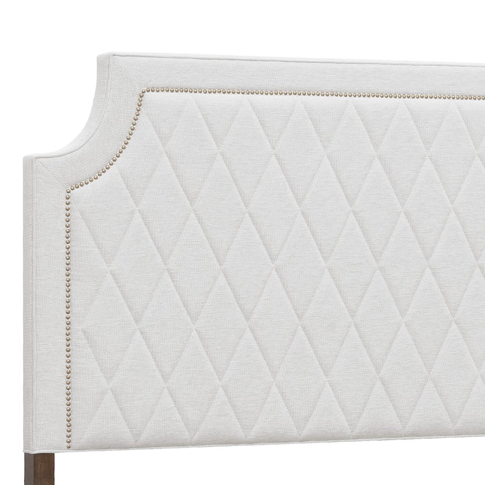 Asher Park King Upholstered Bed, Piano Brown Finish. Picture 6