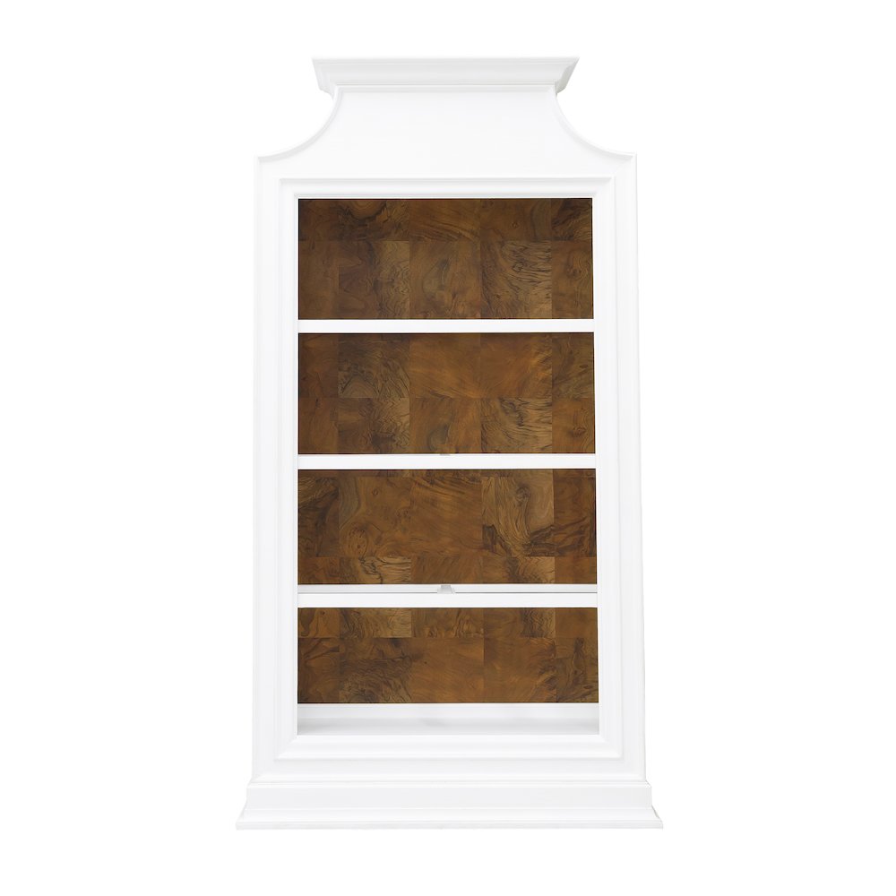 Open Storage 3 Shelf Bookcase with Natural Wood Back Panel. Picture 2