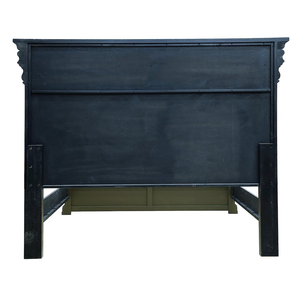 Madison Ridge Brown Queen Bed with Chest Footboard. Picture 6