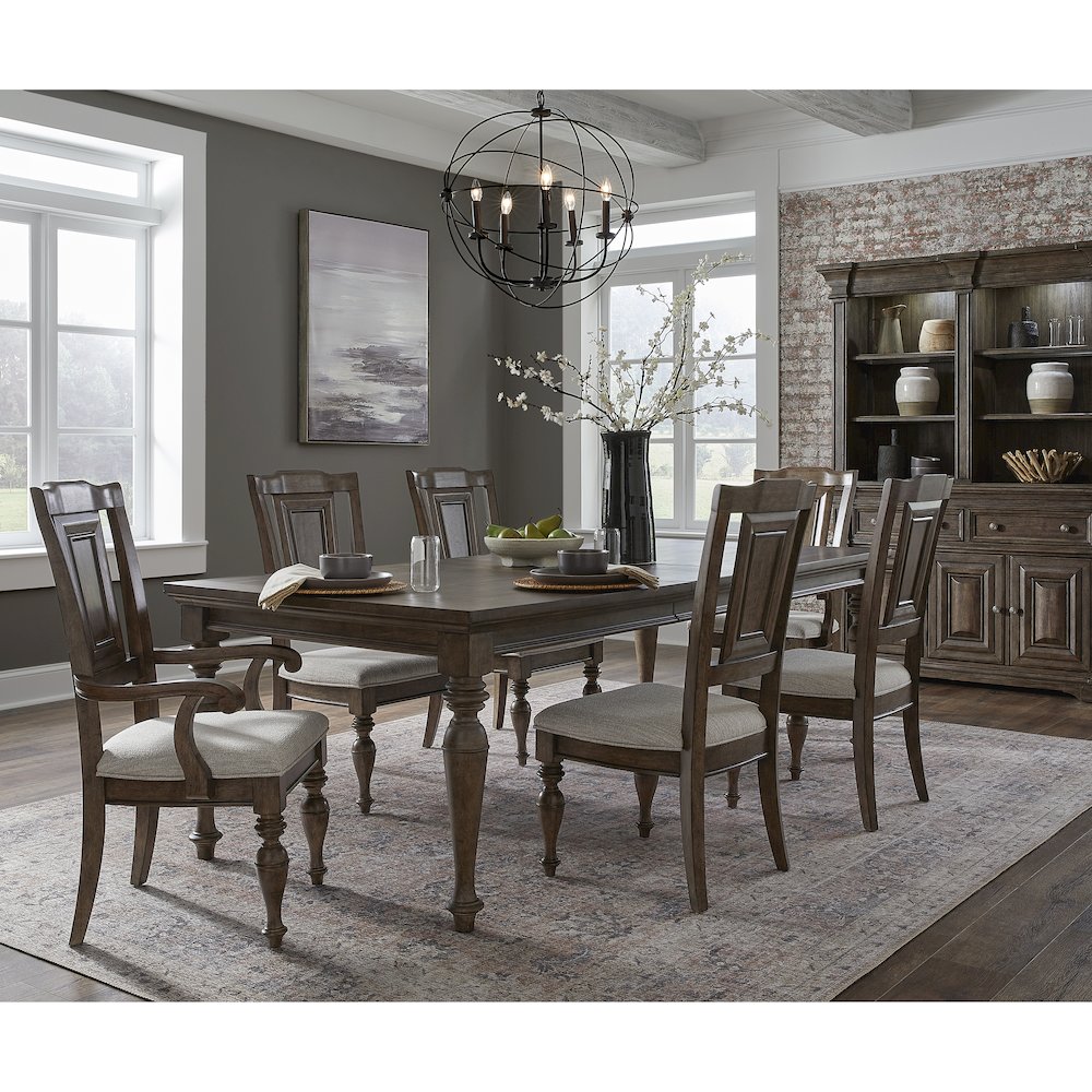 Woodbury Wooden Arm Chair in Cowboy Boots Brown. Picture 6