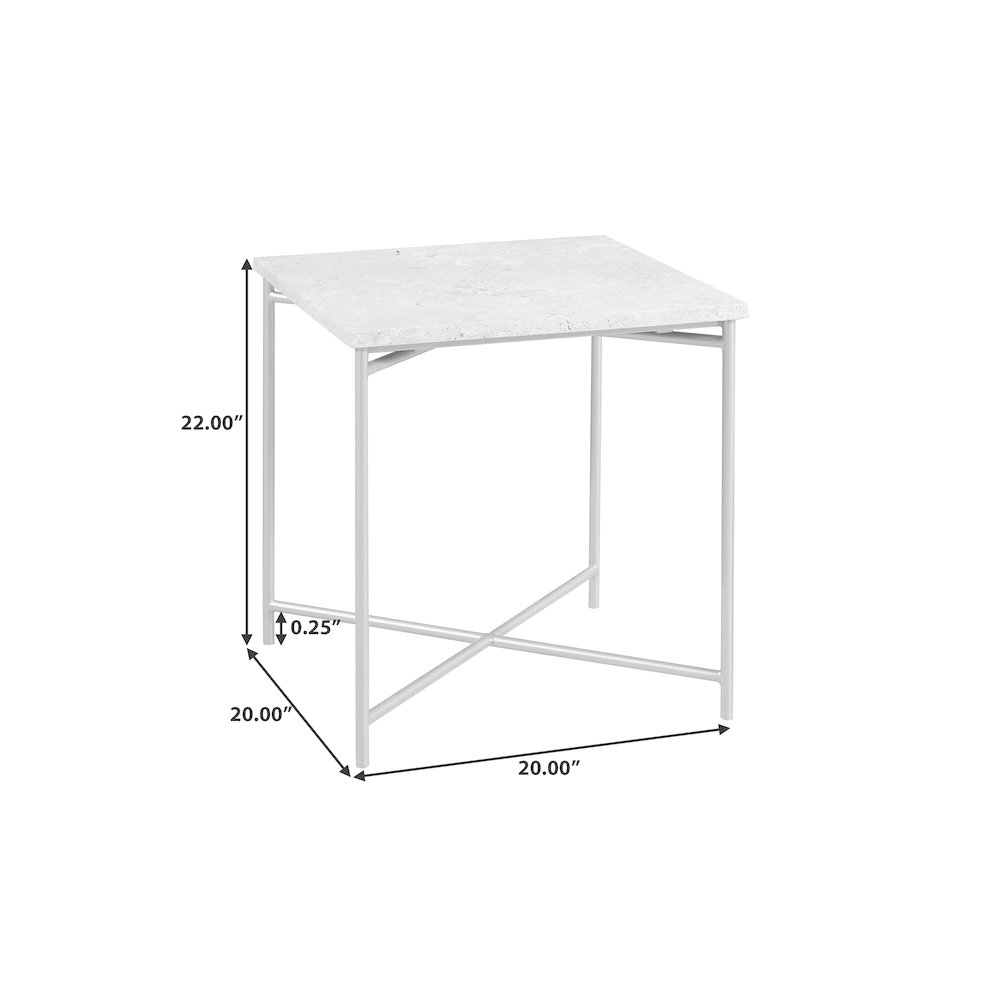 Large Stone Top Nesting Table. Picture 8
