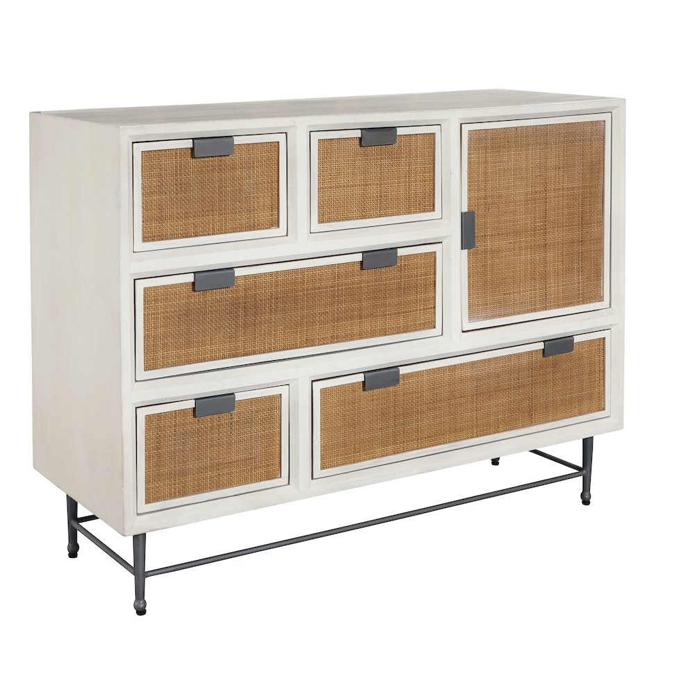 5-Drawer Accent Chest with Cabinet. Picture 4