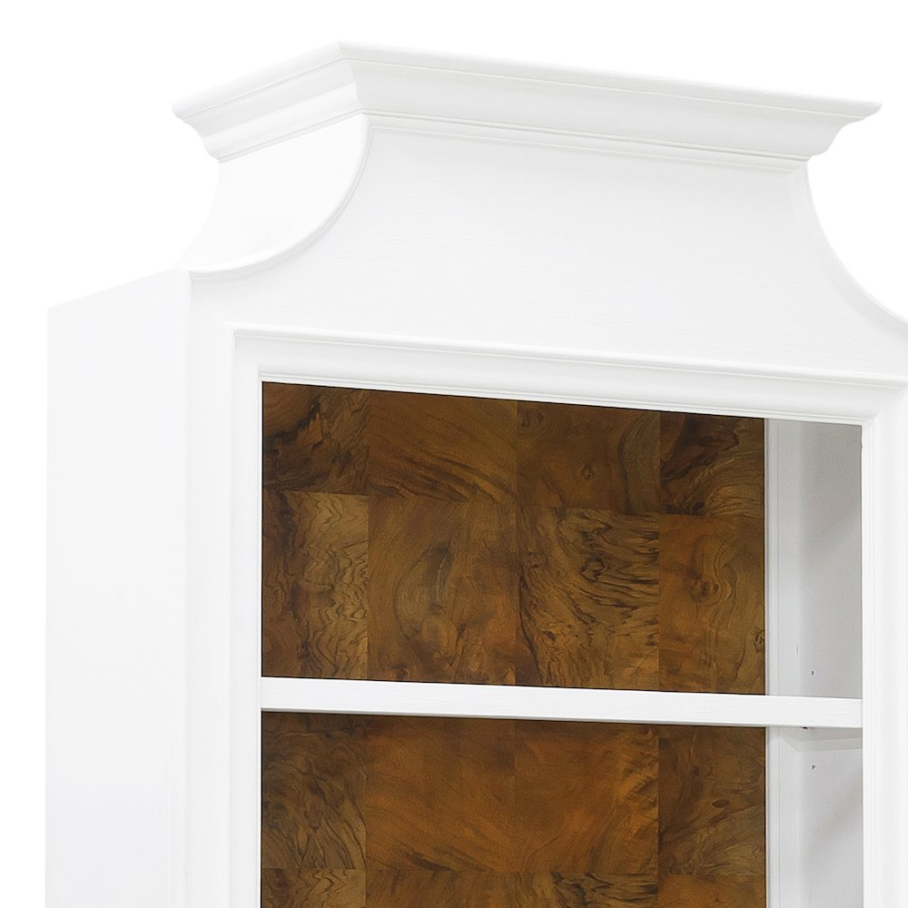 Open Storage 3 Shelf Bookcase with Natural Wood Back Panel. Picture 5