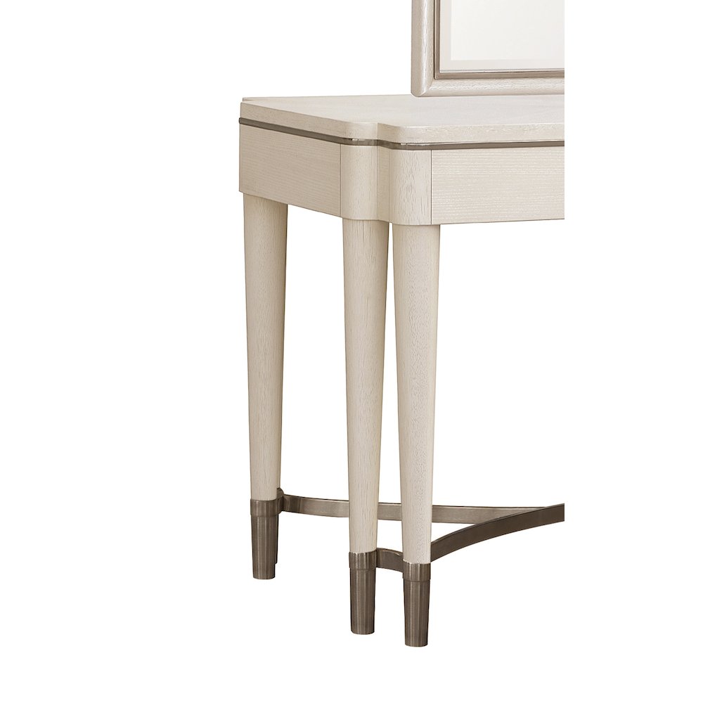 Grace Vanity and Mirror Set with Stool. Picture 8
