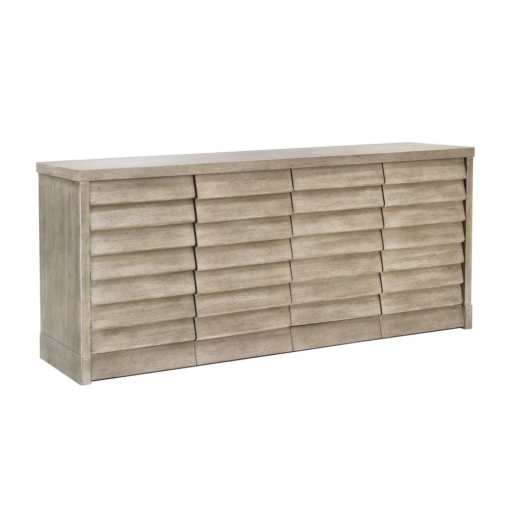 Modern 4 Door Credenza with Storage. Picture 3