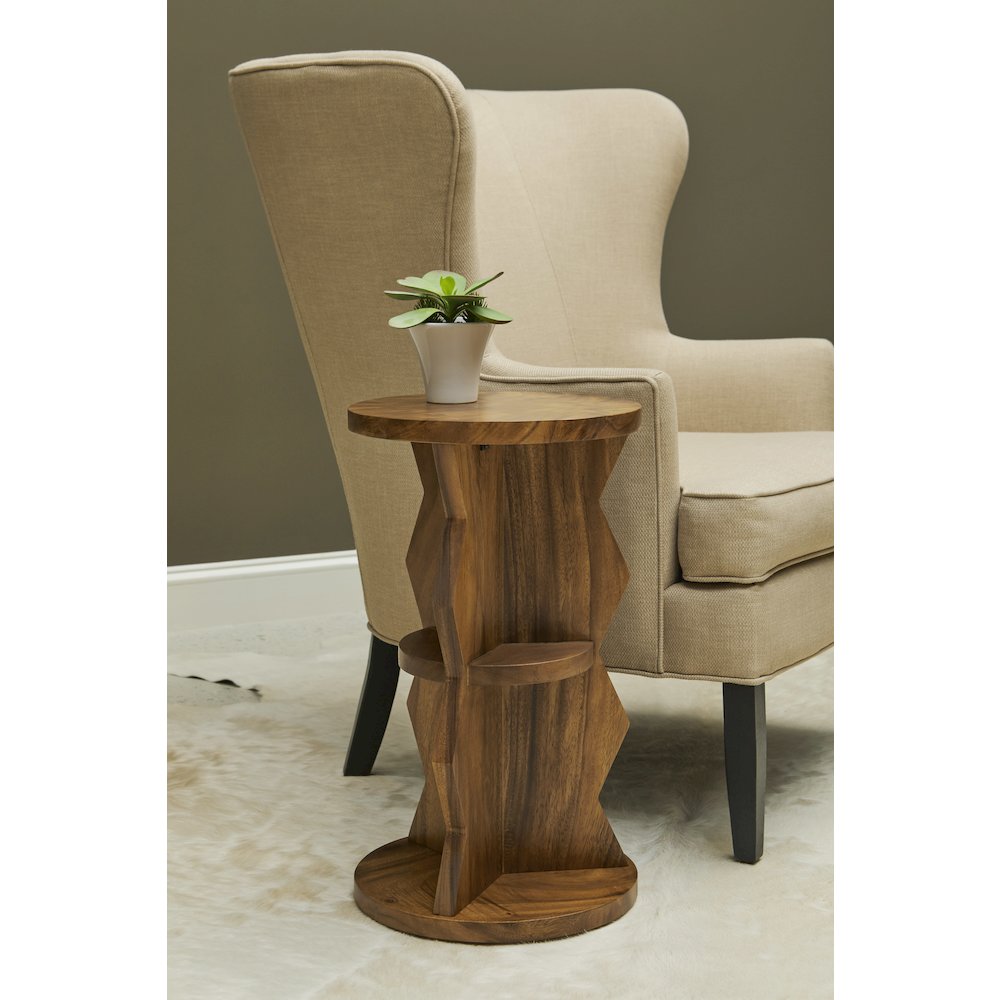 Rustic Round Spot Table. Picture 6