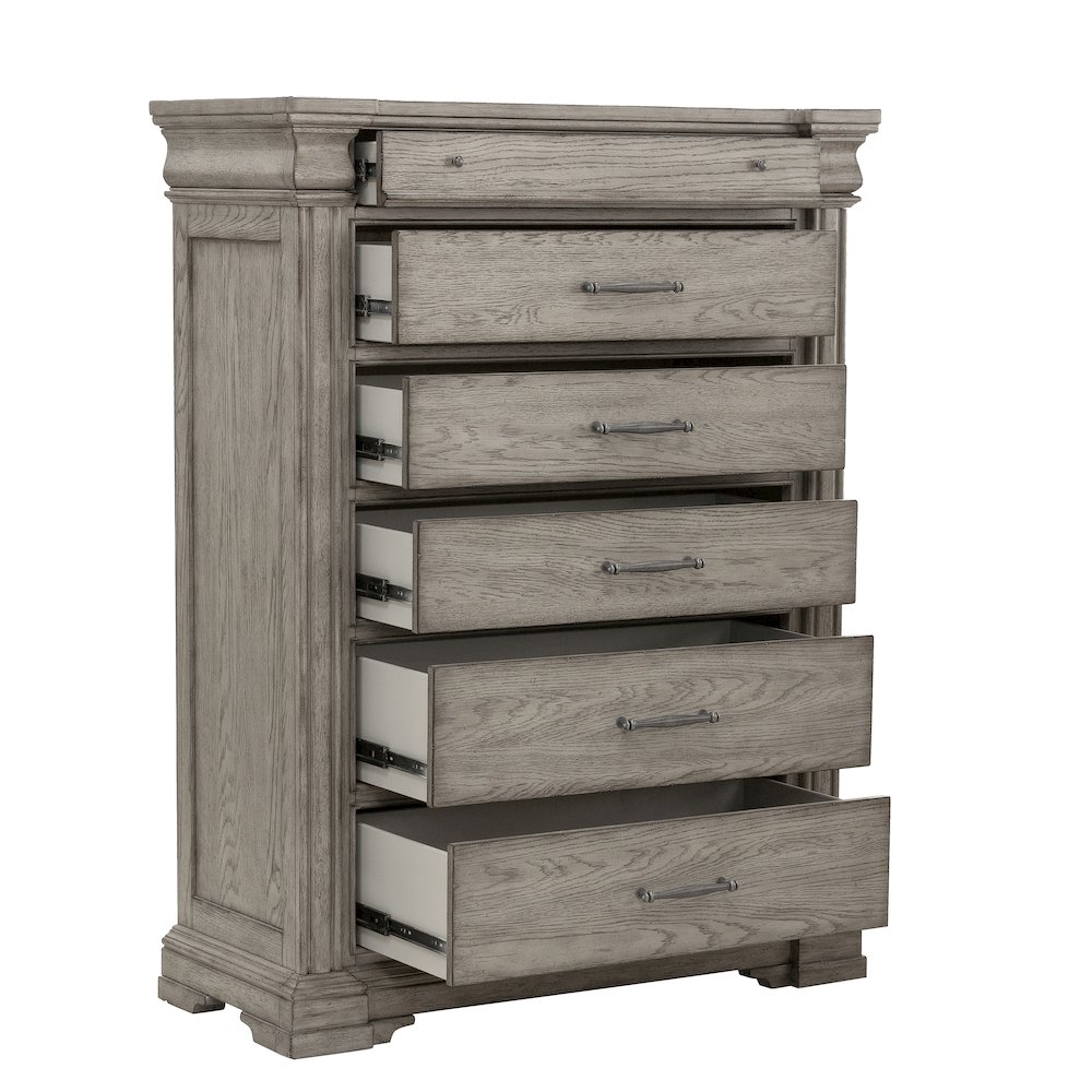 Madison Ridge 6 Drawer Chest in Heritage Taupe. Picture 4