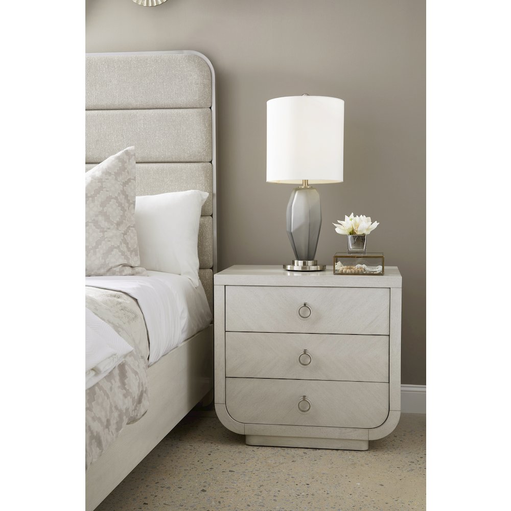 Brighton 3-Drawer Nightstand with USB Port. Picture 9