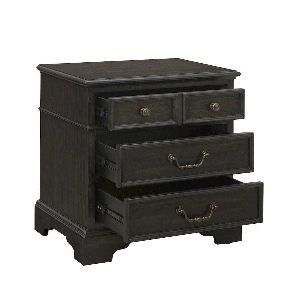 Hickory Creek 3 Drawer Nightstand. Picture 4