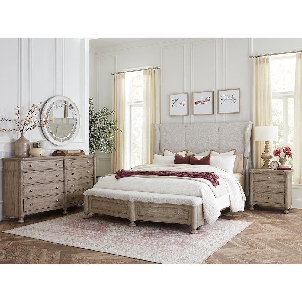 Higgins Street Queen Upholstered Bed. Picture 9
