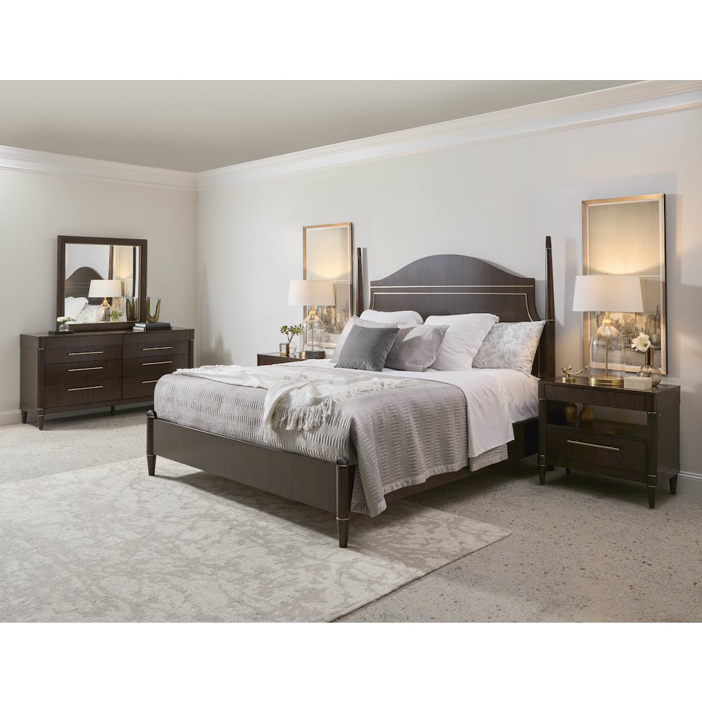Asher Park 8 Drawer Dresser, Piano Brown Finish. Picture 9