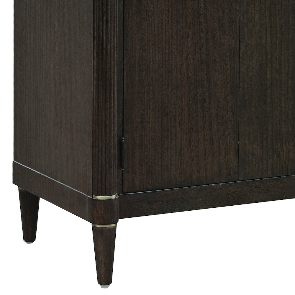 Asher Park 2 Door Server with Storage Drawer, Piano Brown Finish. Picture 5