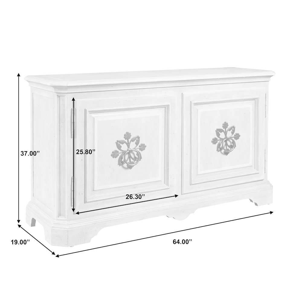 Antique French 2 Door Credenza. Picture 8