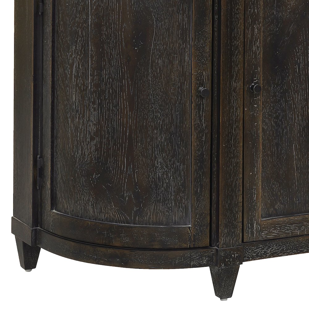 Curved 3 Door Hallway Accent Chest. Picture 8