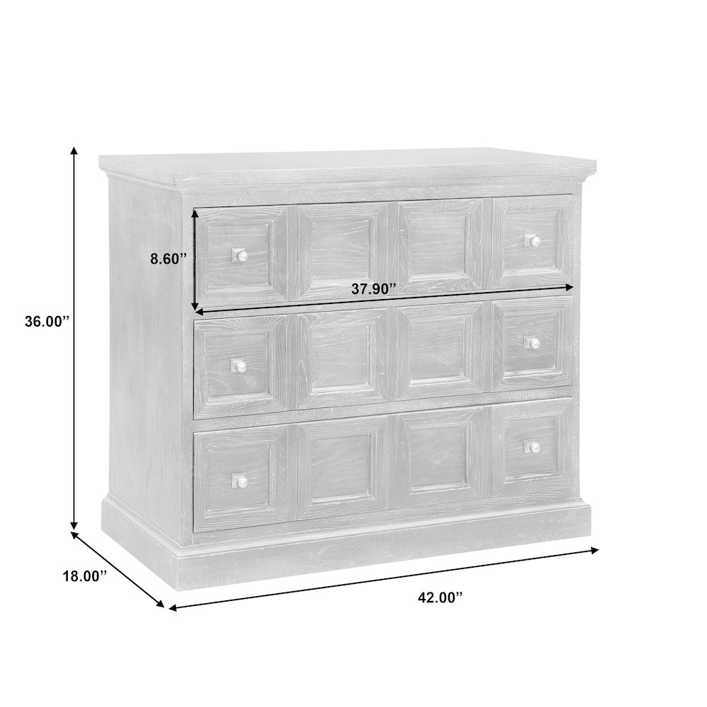 Rustic 3 Drawer Accent Chest. Picture 10