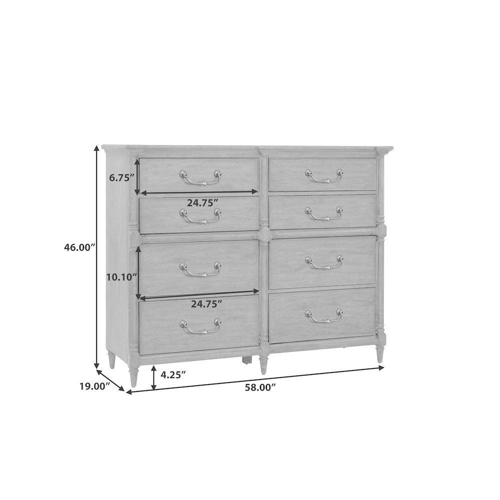 Revival Row 8-Drawer Bureau. Picture 10