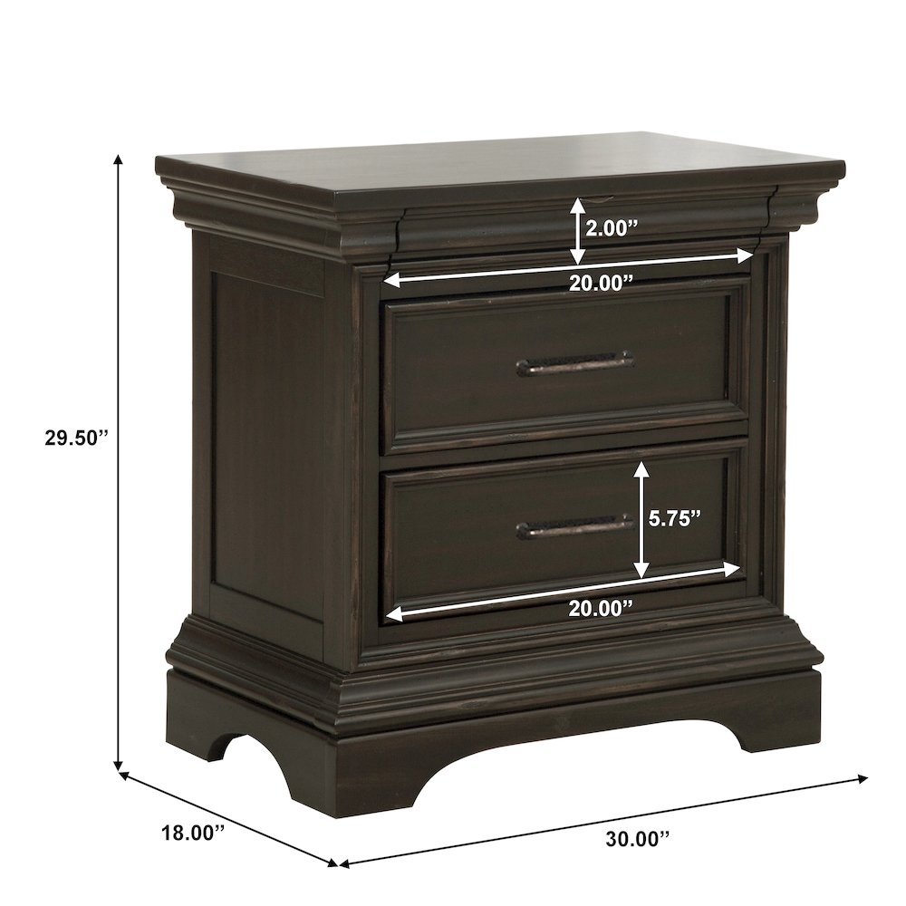 Caldwell 2 Drawer Nightstand. Picture 7