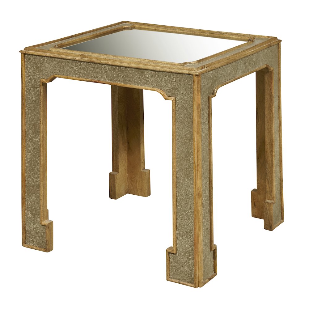 Art Deco Side Table with Mirror Top. Picture 3