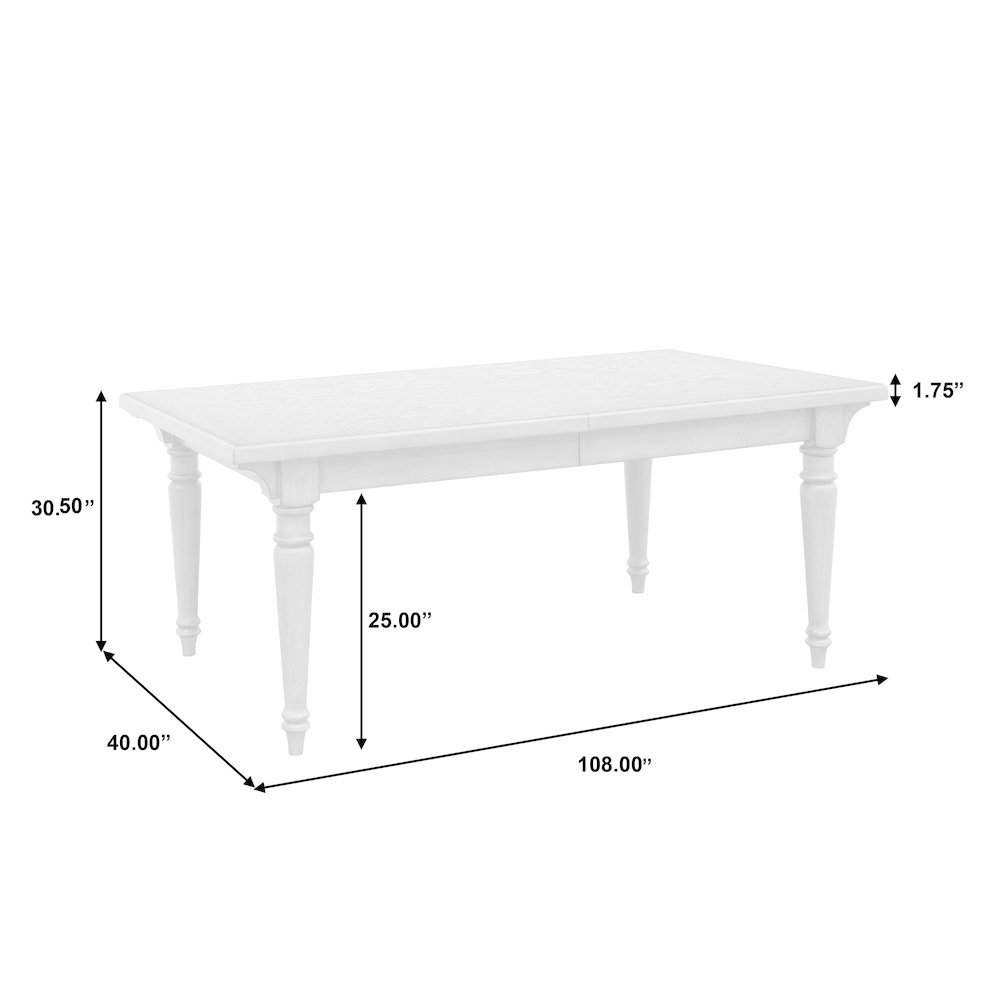 Madison Ridge Farmhouse Leg Table. Picture 12