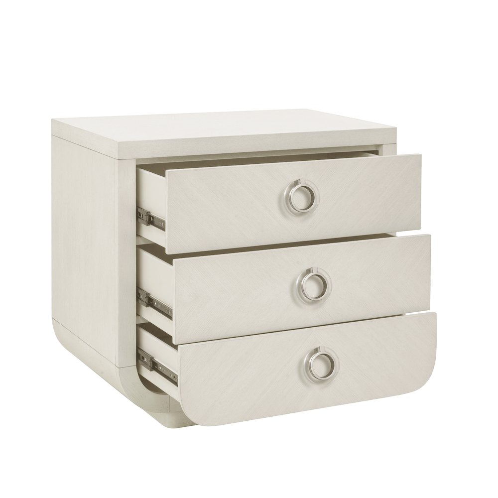 Brighton 3-Drawer Nightstand with USB Port. Picture 4