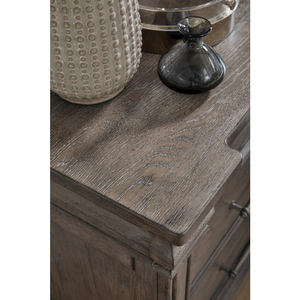 Madison Ridge Brown 3 Drawer Nightstand. Picture 7