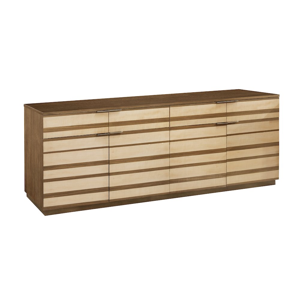 Multi-tonal 4 Door Credenza with Drawers. Picture 3
