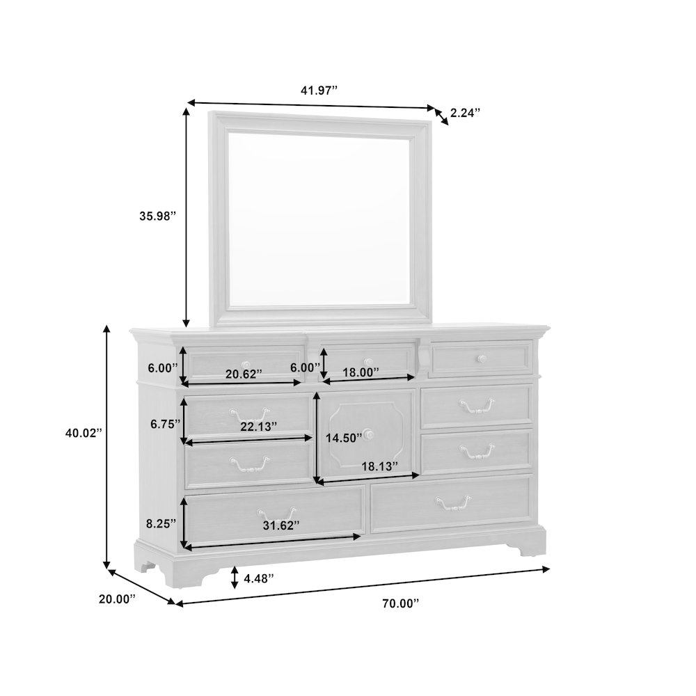 Hickory Creek 10 Drawer Dresser. Picture 10