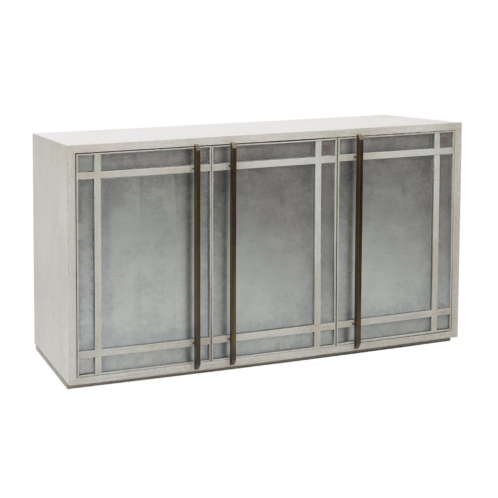 3 Door Eglomise Credenza. Picture 3