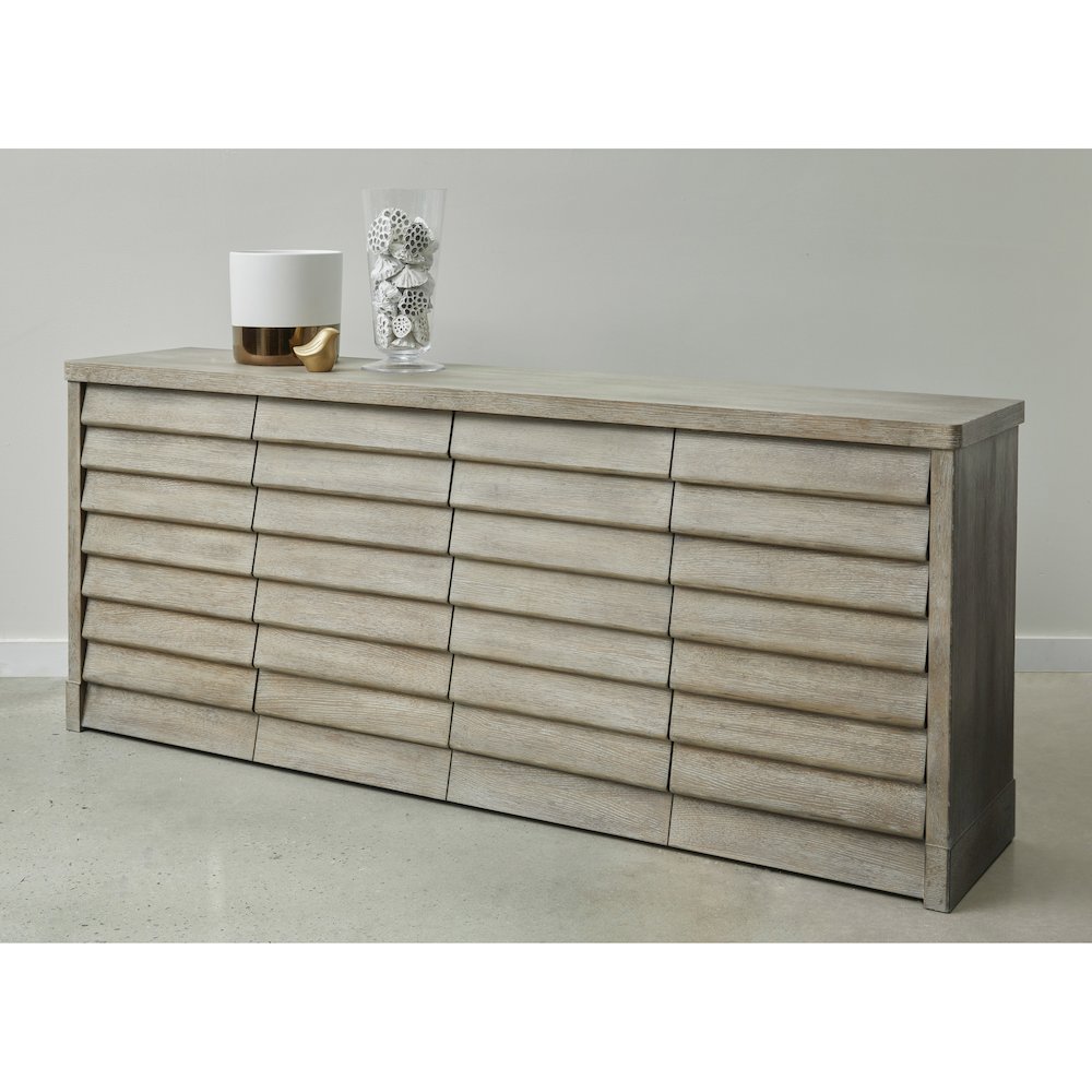 Modern 4 Door Credenza with Storage. Picture 9