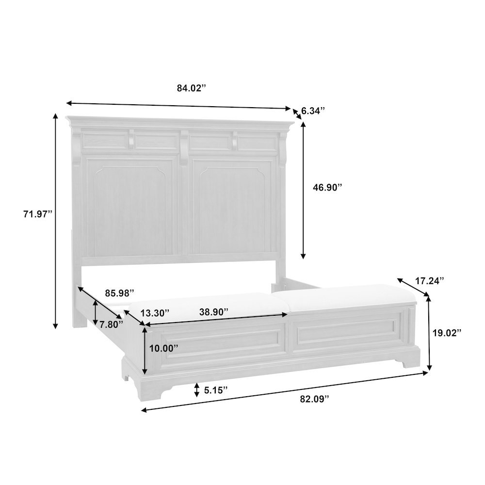 Hickory Creek California King Storage Bed. Picture 10