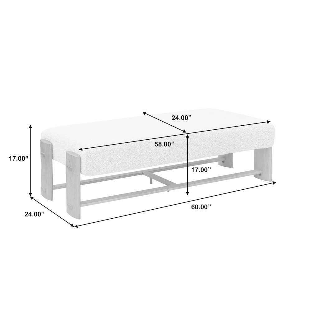 Modern Upholstered  Ottoman Bench. Picture 7