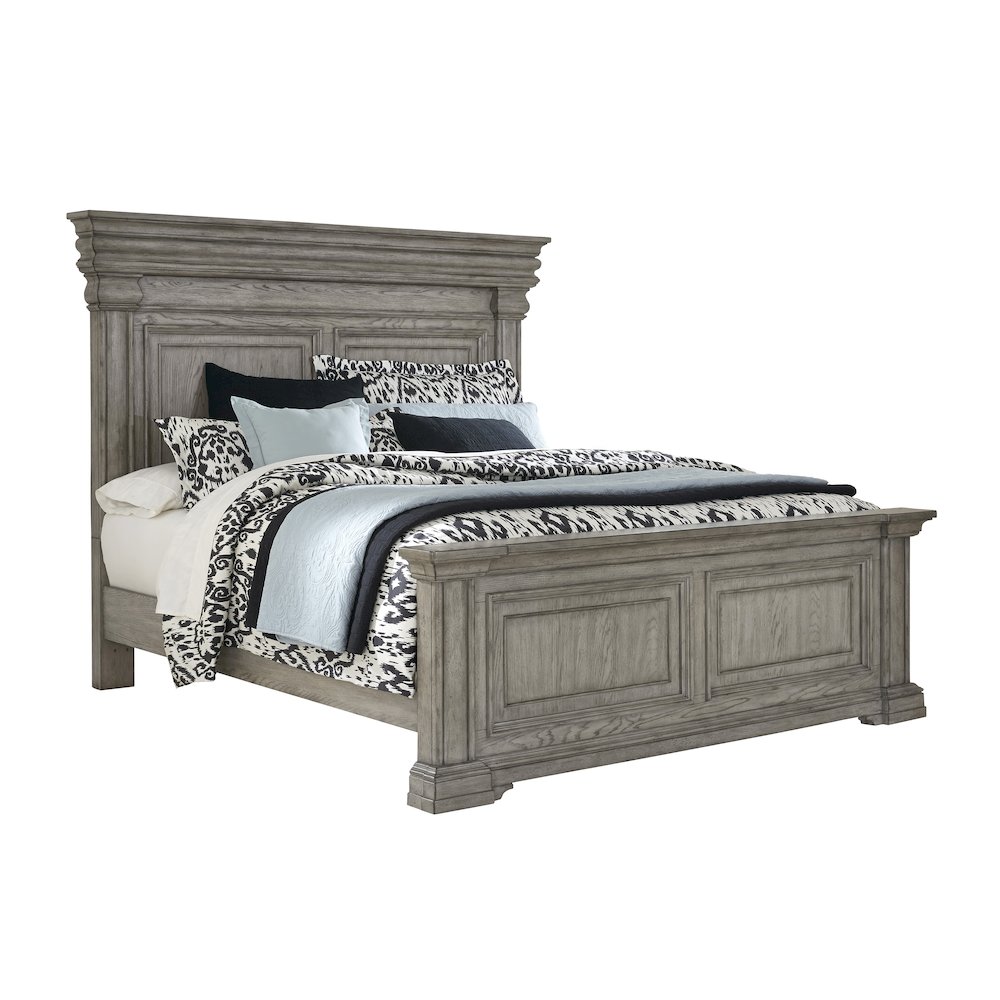 Madison Ridge Queen Panel Bed in Heritage Taupe. Picture 3