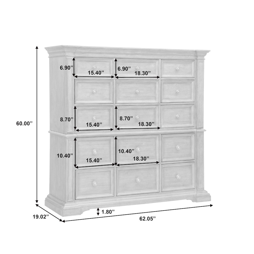 Woodbury 15-Drawer Master Chest in Cowboy Boots Brown. Picture 9