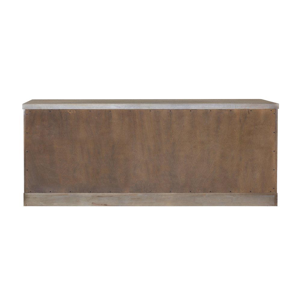 Modern 4 Door Credenza with Storage. Picture 5