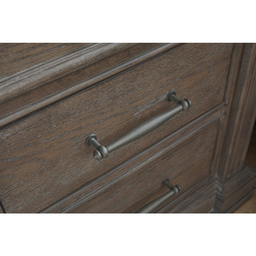 Madison Ridge Brown 3 Drawer Nightstand. Picture 6