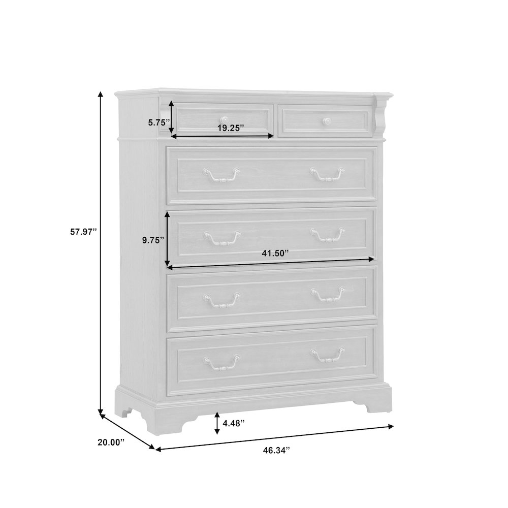 Hickory Creek 6 Drawer Chest. Picture 9