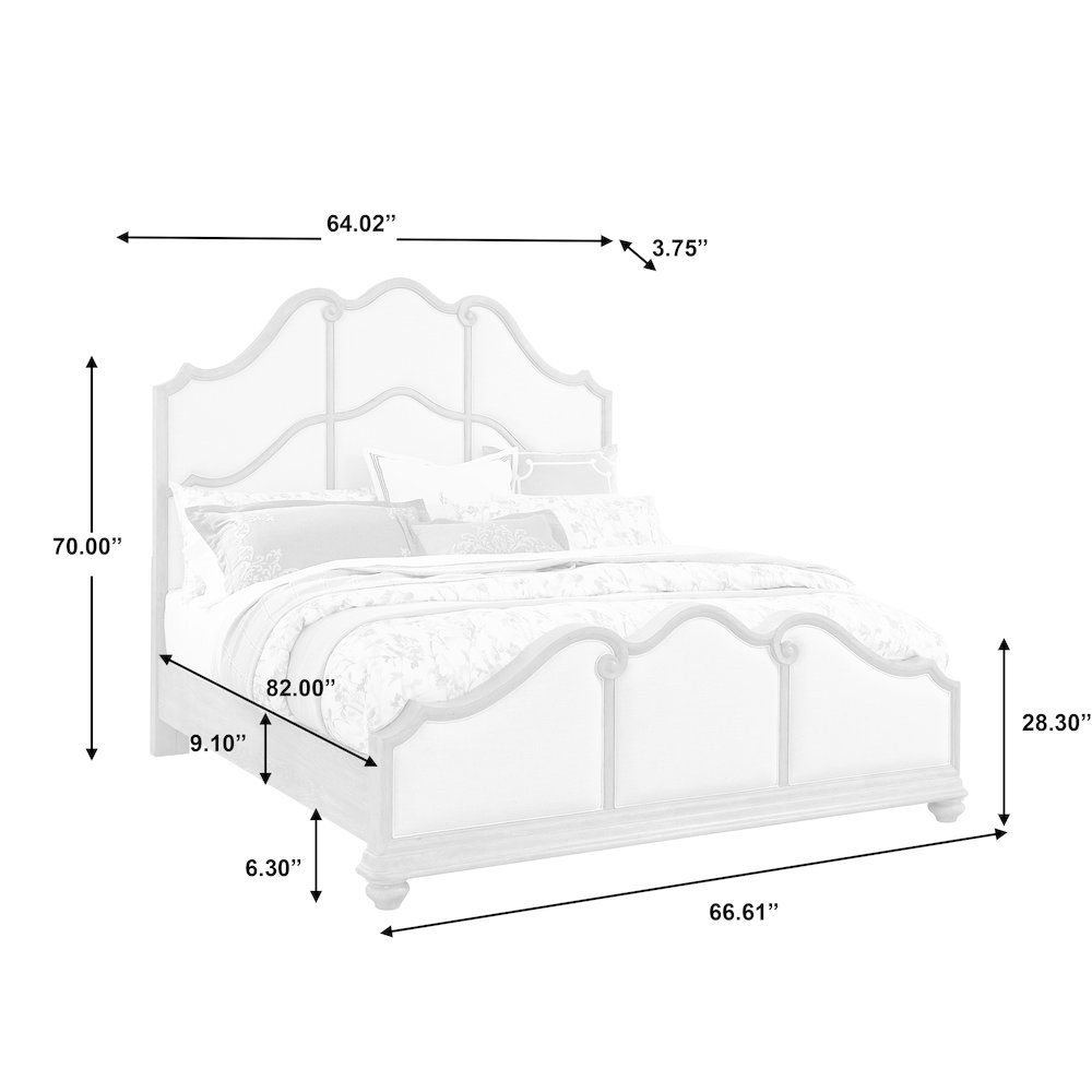 Weston Hills King Upholstered Bed. Picture 12