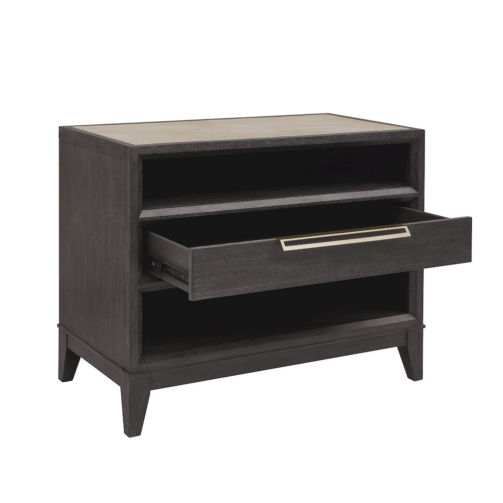 Quincy Stone-Top Bachelor's Chest with Storage Drawer. Picture 4