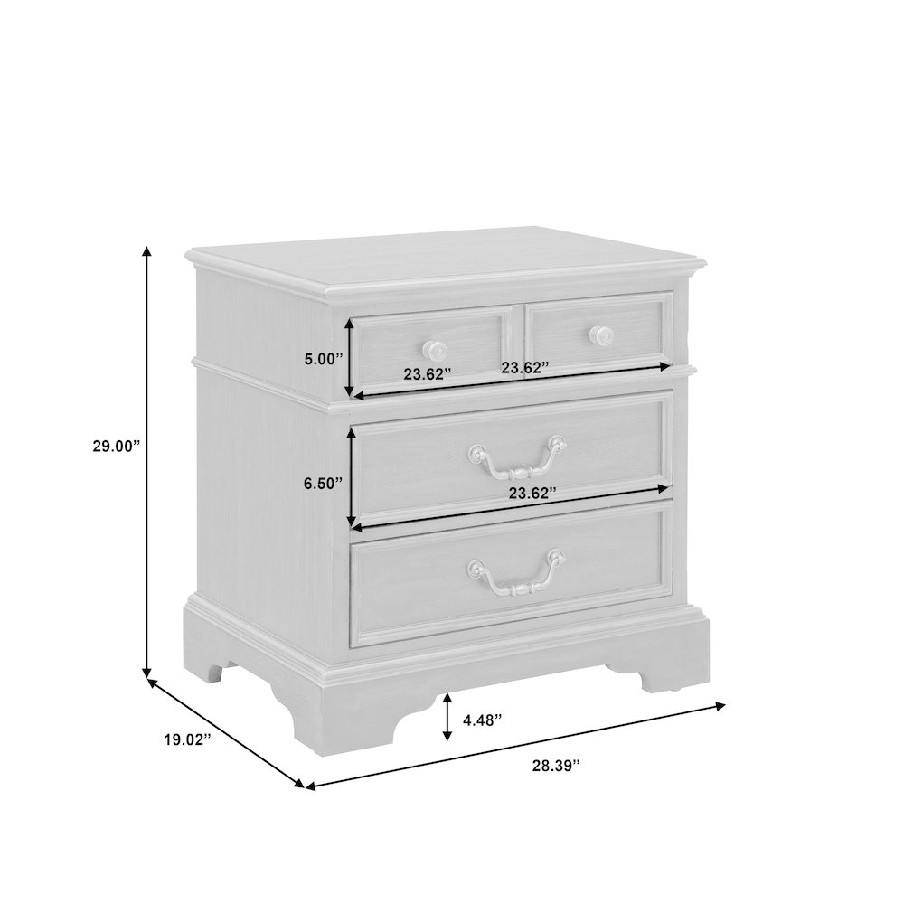 Hickory Creek 3 Drawer Nightstand. Picture 9
