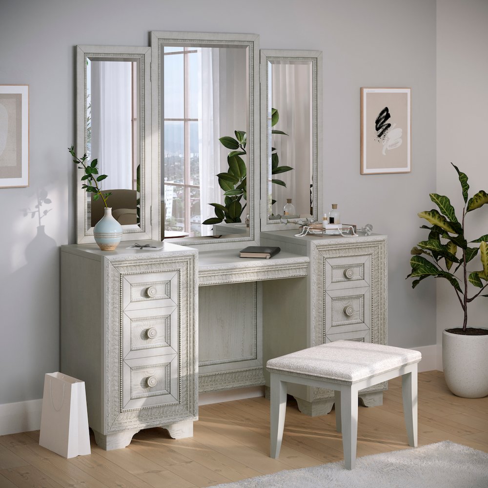 Camila 7 Drawer Vanity. Picture 8