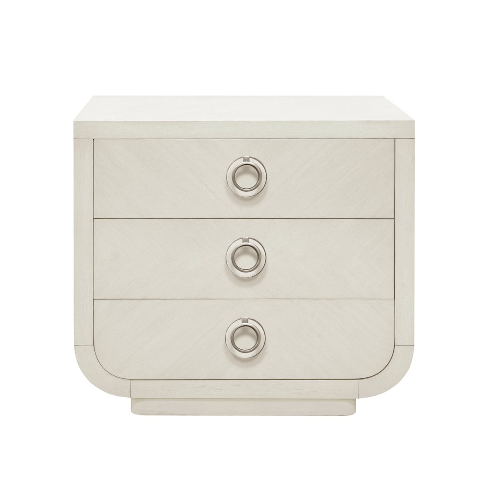 Brighton 3-Drawer Nightstand with USB Port. Picture 2