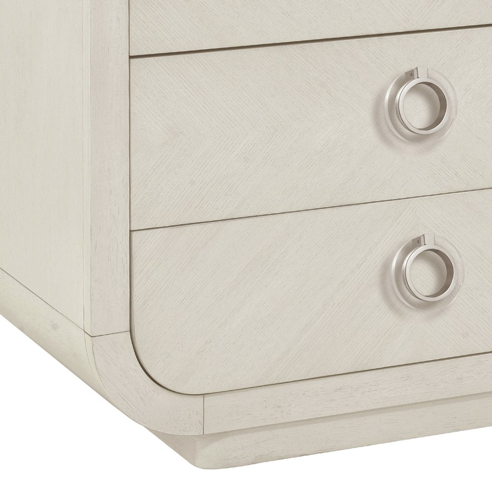 Brighton 3-Drawer Nightstand with USB Port. Picture 7