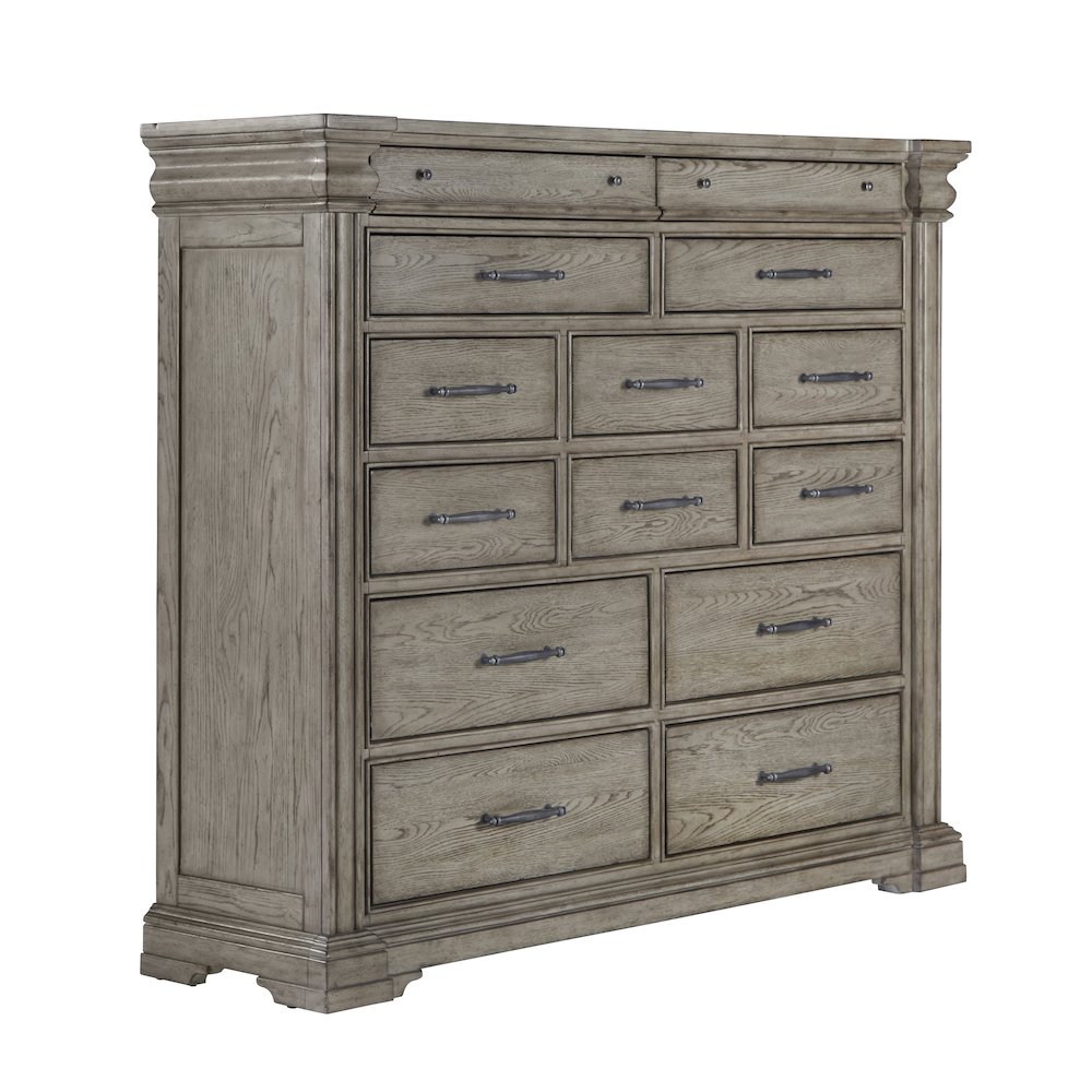 Madison Ridge 14 Drawer Master Chest in Heritage Taupe. Picture 3