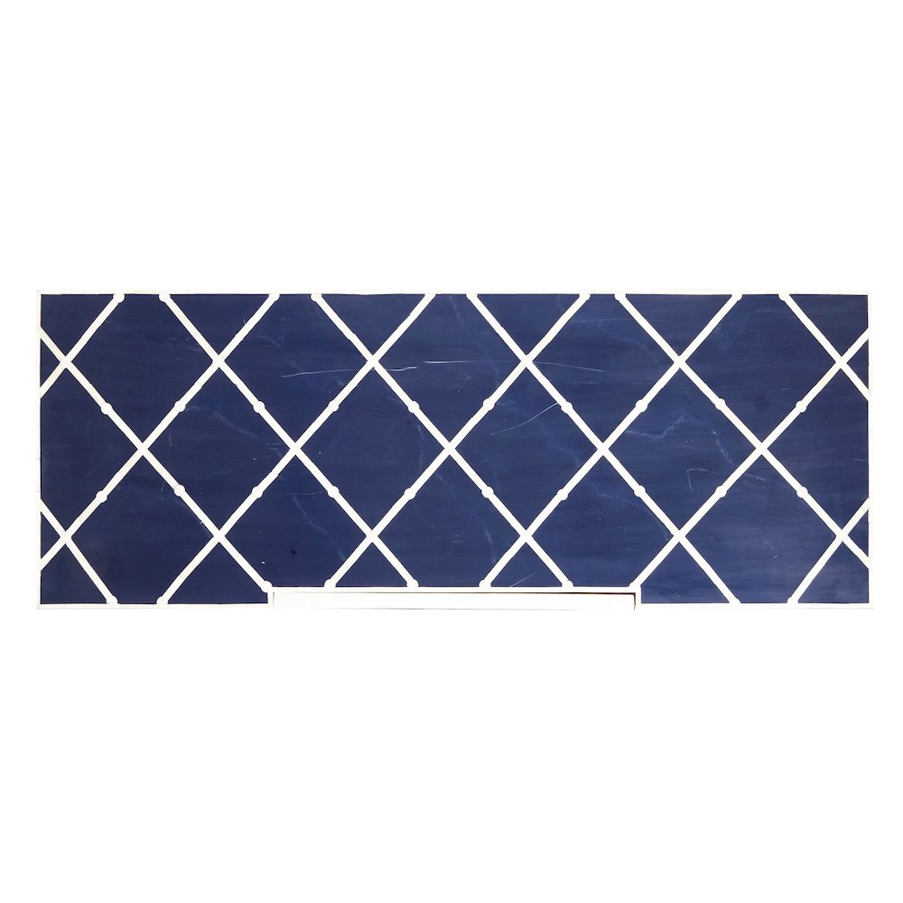 Navy Blue Writing Desk with Storage Drawer. Picture 6