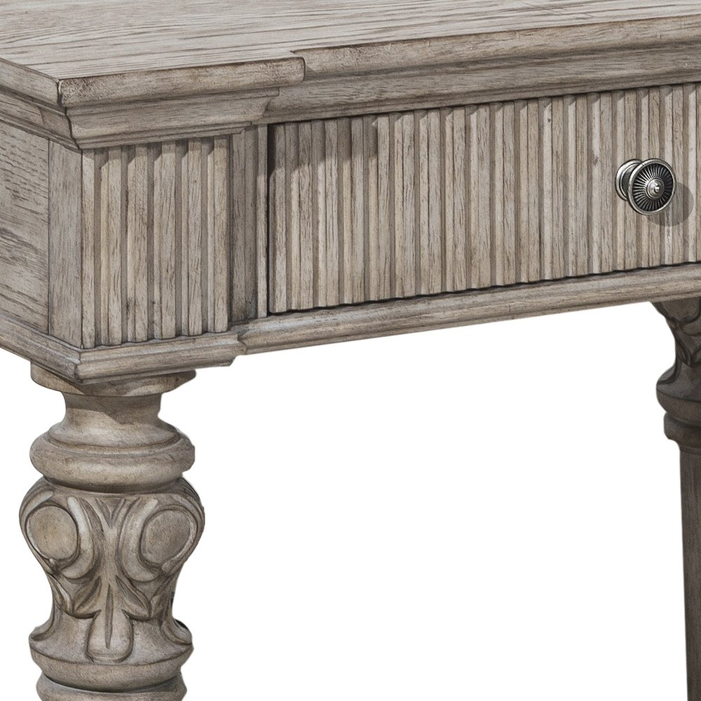 Kingsbury 1 Drawer USB Charging Open Nightstand. Picture 5