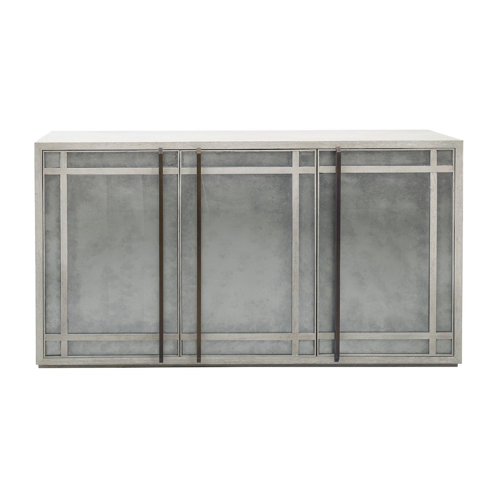3 Door Eglomise Credenza. Picture 1