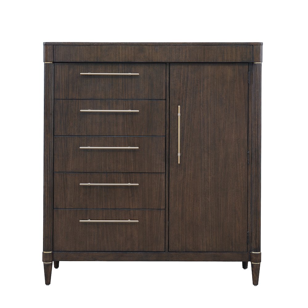 Asher Park 6 Drawer Master Chest, Piano Brown Finish. Picture 2